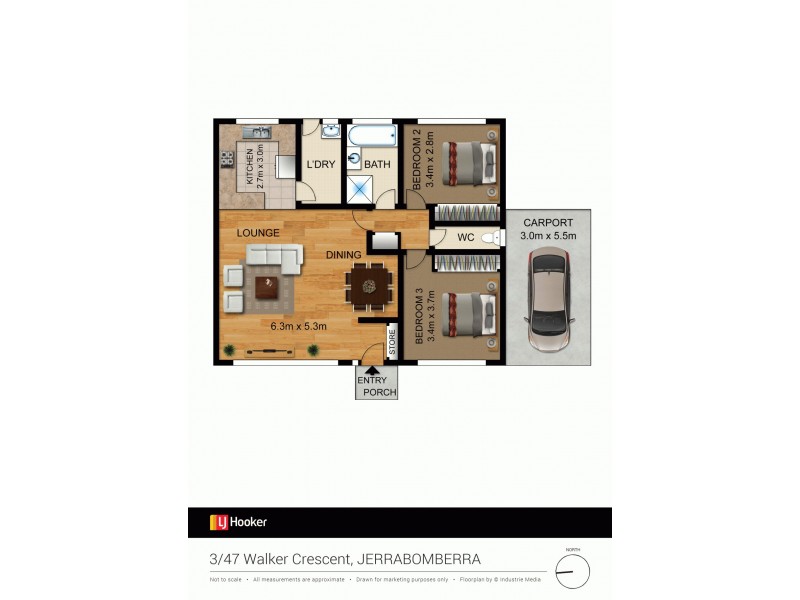 3/47 Walker Crescent, Jerrabomberra NSW 2619 Floorplan