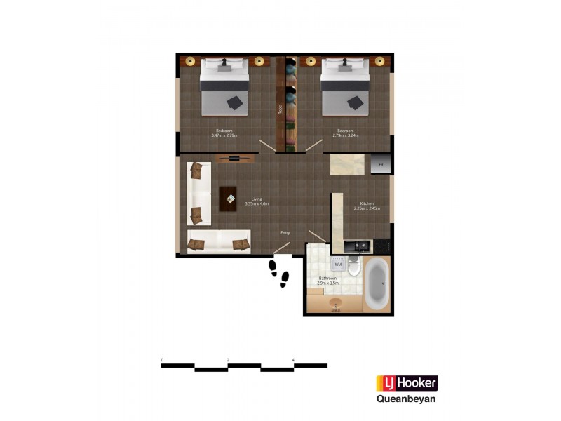21/12 Morissett Street, Queanbeyan NSW 2620 Floorplan