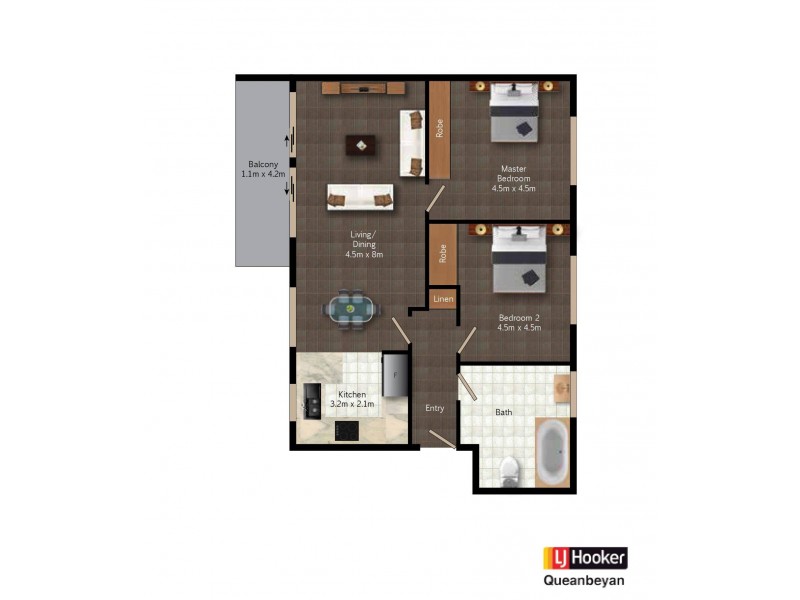 10/34 Mowatt Street, Queanbeyan NSW 2620 Floorplan