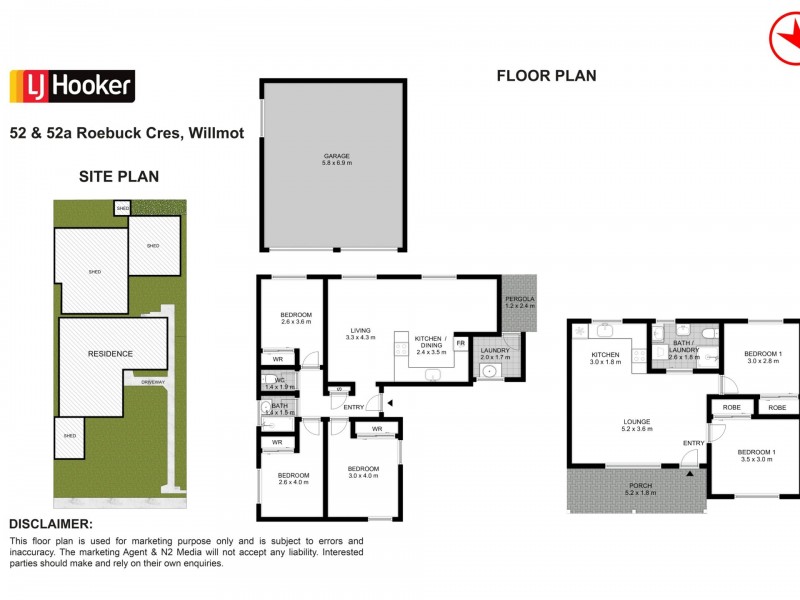 52 & 52a Roebuck Crescent, Willmot NSW 2770