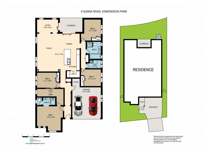 6 Qurna Road, Edmondson Park NSW 2174 Floorplan