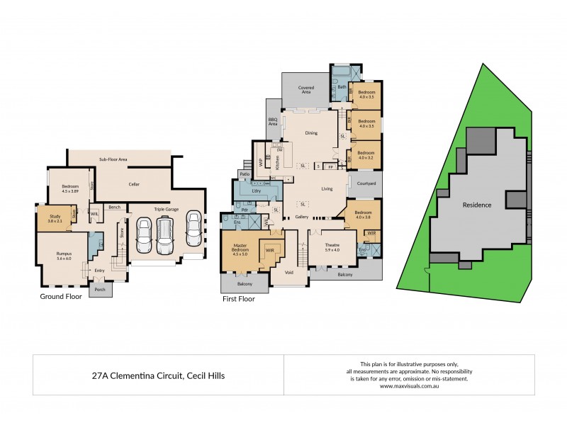 27A Clementina Circuit, Cecil Hills NSW 2171 Floorplan