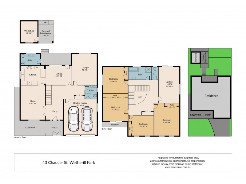 43 Chaucer Street, Wetherill Park NSW 2164 Floorplan