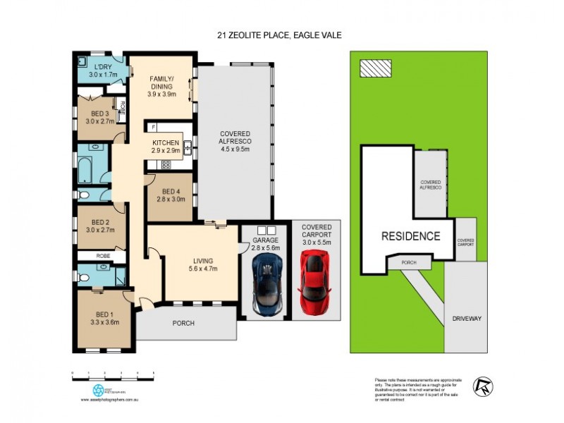 21 Zeolite Place, Eagle Vale NSW 2558 Floorplan
