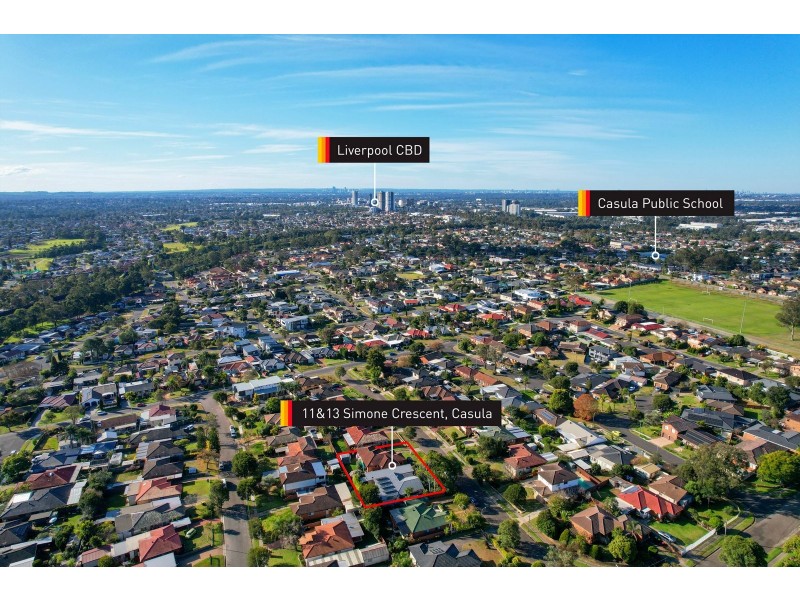 11 and 13 Simone Crescent, Casula NSW 2170
