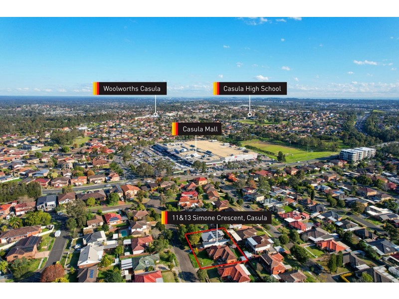 11 and 13 Simone Crescent, Casula NSW 2170