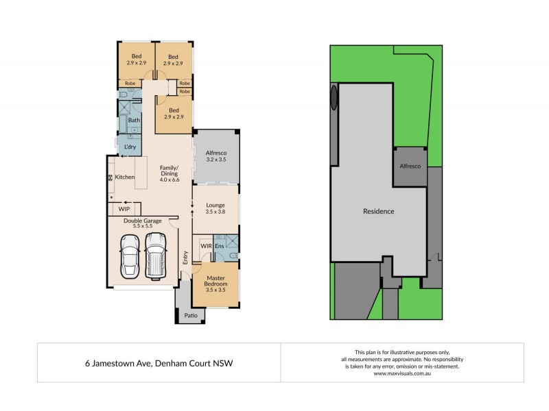 6 Jamestown Avenue, Denham Court NSW 2565 Floorplan