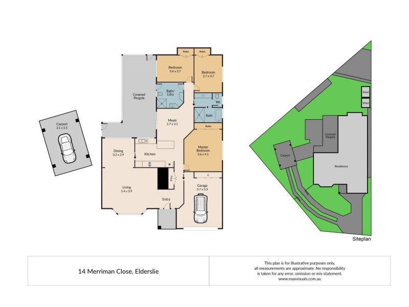 14 Merriman Close, Elderslie NSW 2570 Floorplan