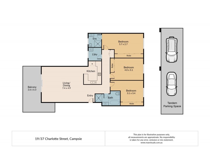 19/37 Charlotte Street, Campsie NSW 2194 Floorplan