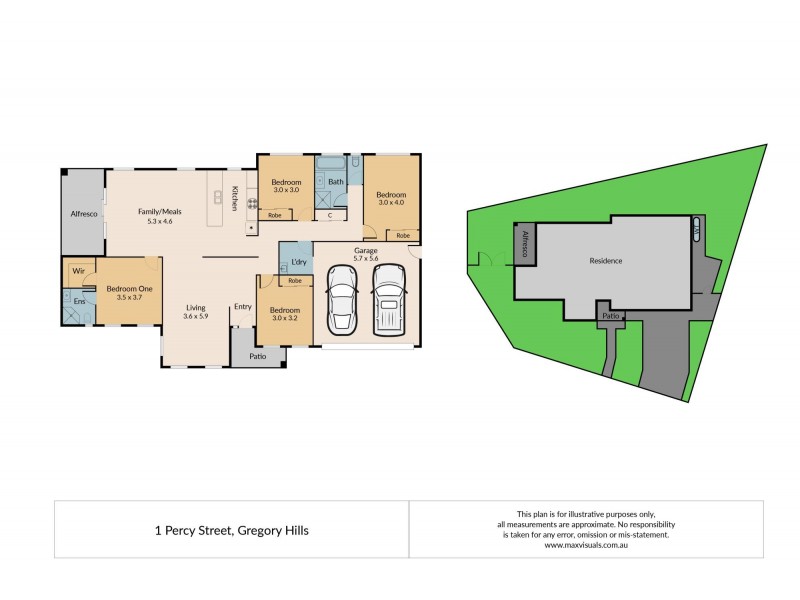 1 Percy Street, Gregory Hills NSW 2557 Floorplan