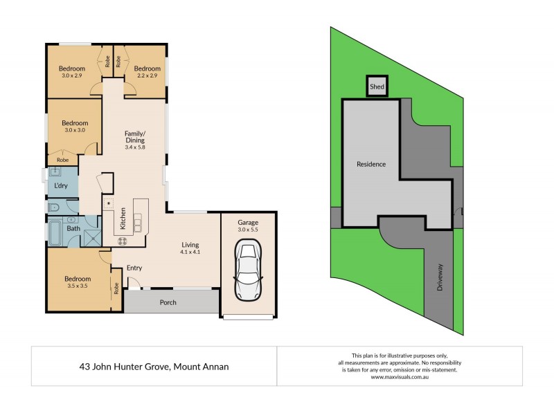 34 John Hunter Grove, Mount Annan NSW 2567 Floorplan