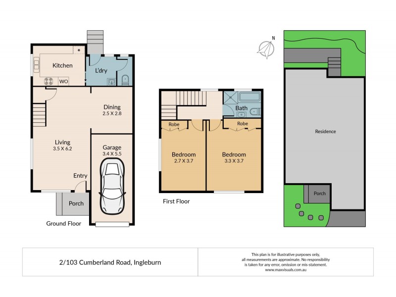 2/103 Cumberland Road, Ingleburn NSW 2565 Floorplan