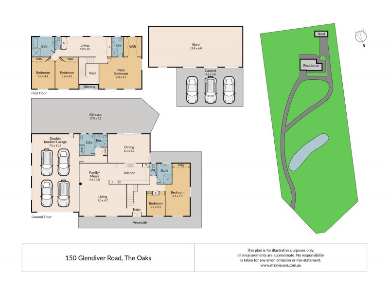 150 Glendiver Rd, The Oaks NSW 2570 Floorplan
