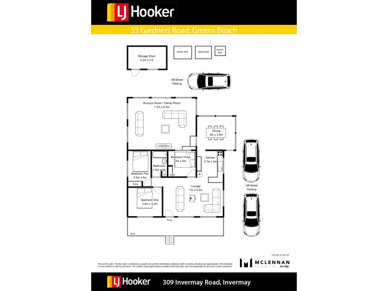 55 Gardners Road, Greens Beach TAS 7270 Floorplan