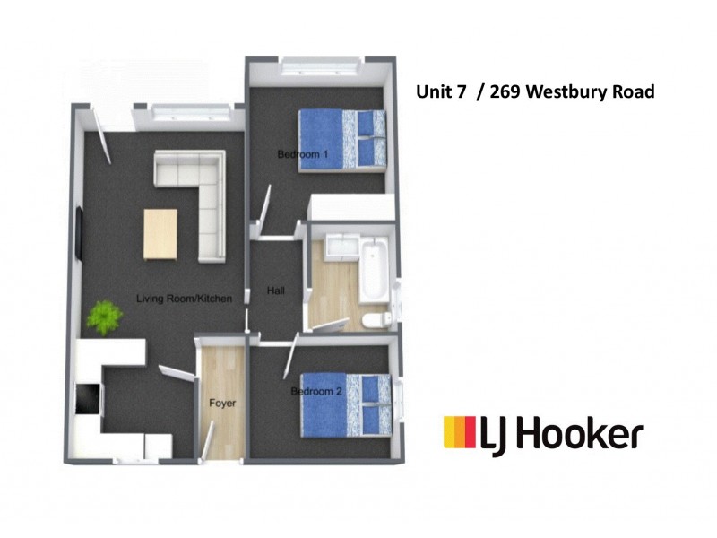 7/269 Westbury Road, Prospect Vale TAS 7250 Floorplan