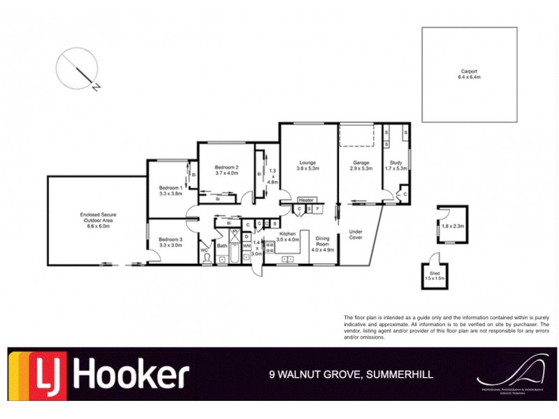 9 Walnut Grove, Summerhill TAS 7250 Floorplan