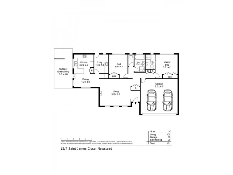 Unit 12/7 St James Close, Newstead TAS 7250 Floorplan