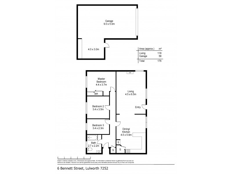6 Bennett Street, Lulworth TAS 7252 Floorplan