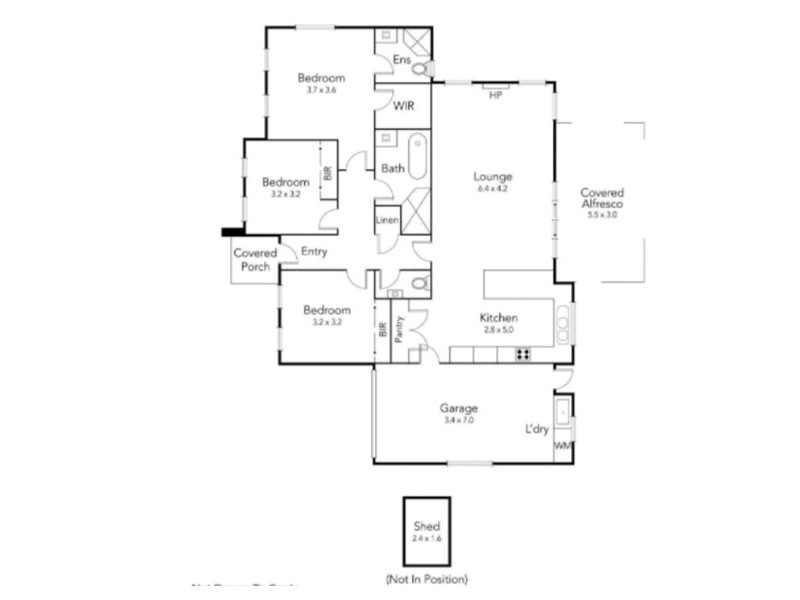 Unit 2/77a William Street, Westbury TAS 7303 Floorplan