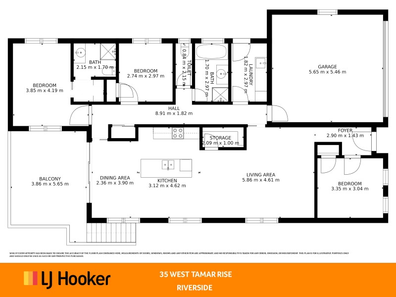 35 Tamar Rise, Riverside TAS 7250 Floorplan