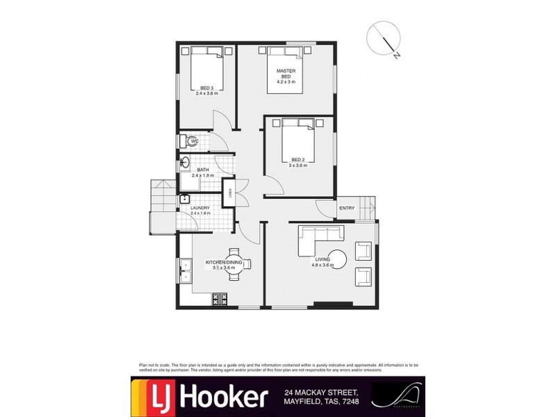 24 Mackay Street, Mayfield TAS 7248 Floorplan