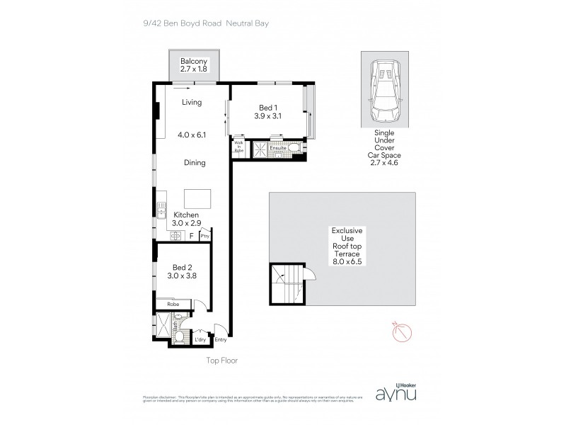 9/42 Ben Boyd Road, Neutral Bay NSW 2089 Floorplan