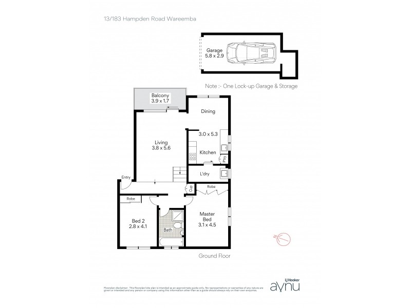 13/183 Hampden Road, Wareemba NSW 2046 Floorplan