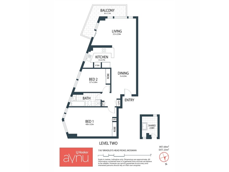 7/67 Bradleys Head Road, Mosman NSW 2088 Floorplan