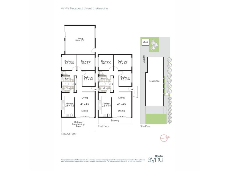 47-49 Prospect Street, Erskineville NSW 2043 Floorplan