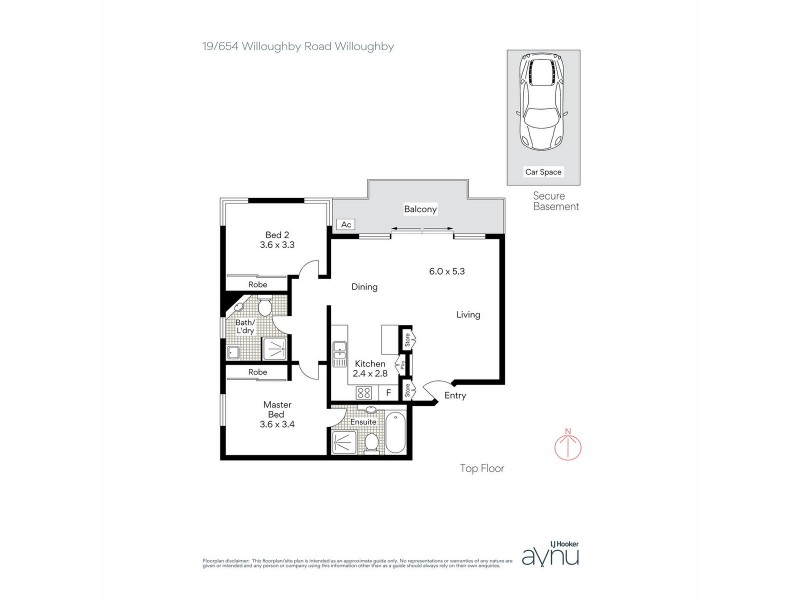 19/654 Willoughby Road, Willoughby NSW 2068 Floorplan