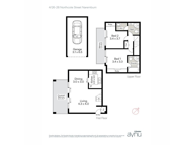 4/26-28 Northcote Street, Naremburn NSW 2065 Floorplan
