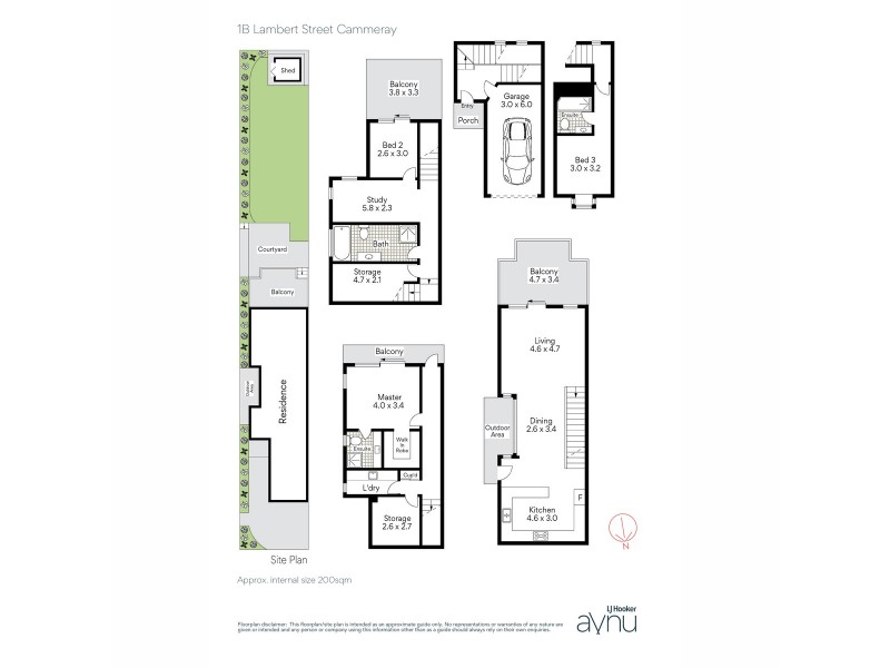 1B Lambert Street, Cammeray NSW 2062 Floorplan