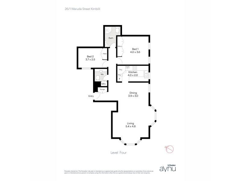26/1 Waruda Street, Kirribilli NSW 2061 Floorplan
