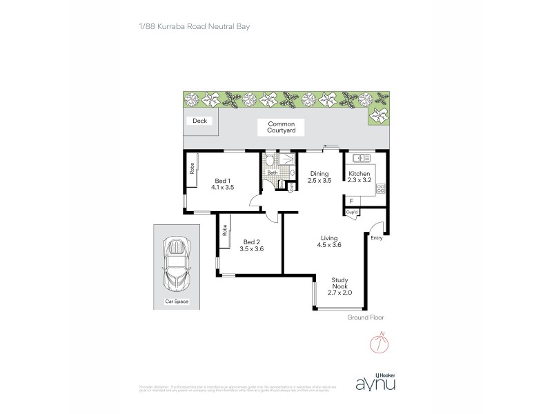 1/88 Kurraba Road, Neutral Bay NSW 2089 Floorplan