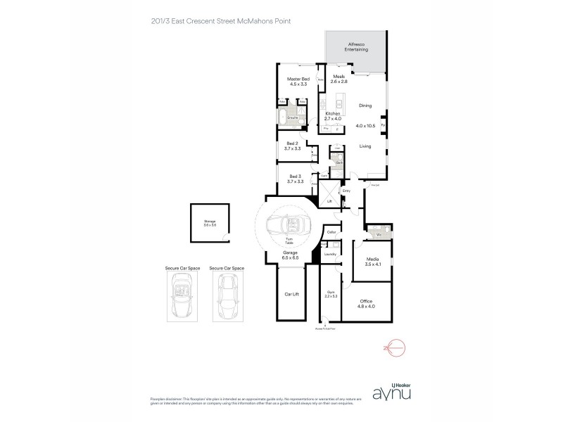 201/3 East Crescent Street, Mcmahons Point NSW 2060 Floorplan