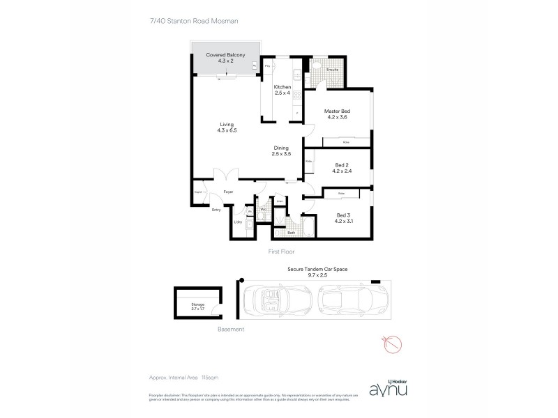 7/40 Stanton Road, Mosman NSW 2088 Floorplan