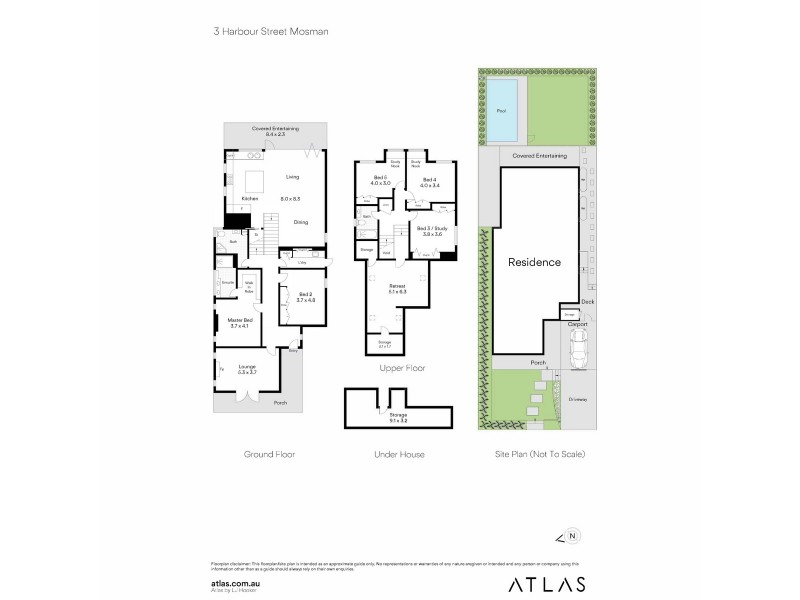 3 Harbour Street, Mosman NSW 2088 Floorplan