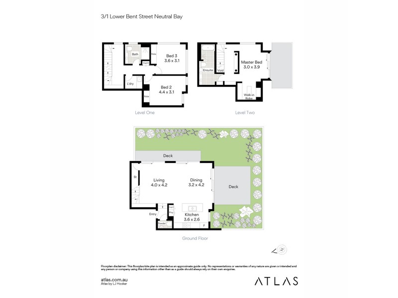 3/1 Lower Bent Street, Neutral Bay NSW 2089 Floorplan
