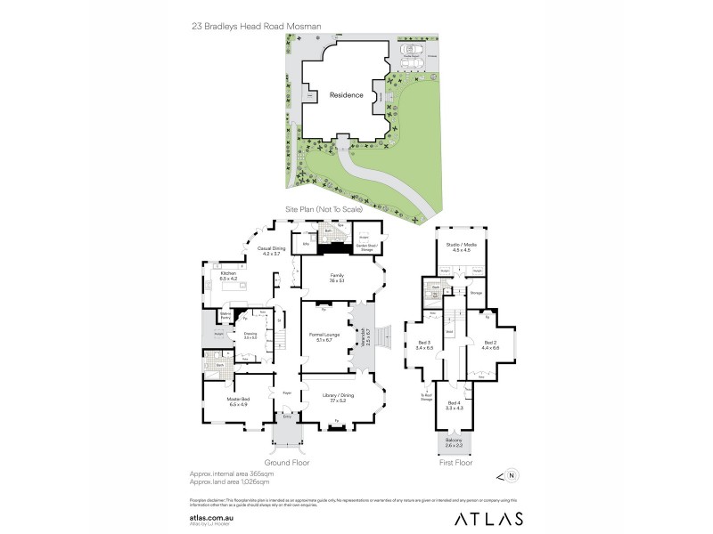 23 Bradleys Head Road, Mosman NSW 2088 Floorplan