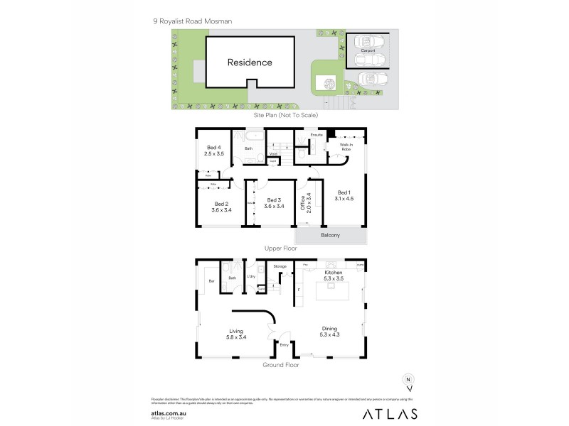 9 Royalist Road, Mosman NSW 2088 Floorplan