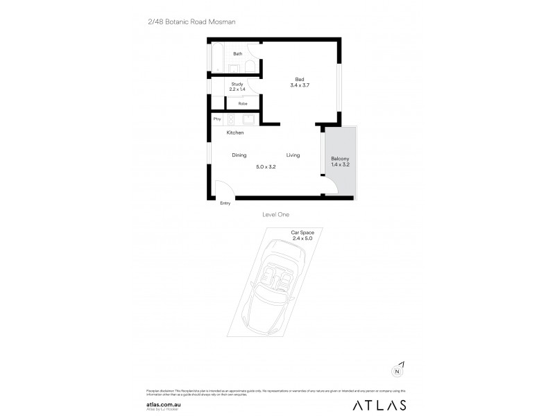 2/48 Botanic Road, Mosman NSW 2088 Floorplan