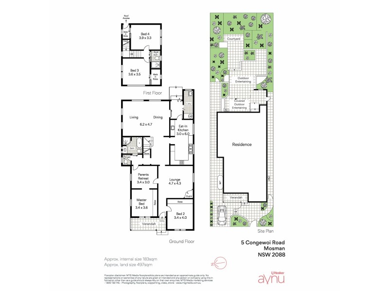 5 Congewoi Road, Mosman NSW 2088 Floorplan