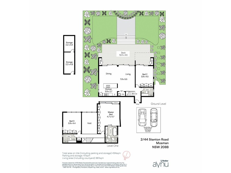 2/44 Stanton Road, Mosman NSW 2088 Floorplan