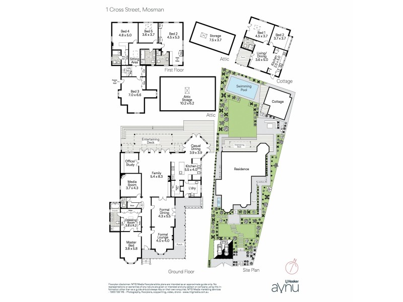 1 Cross Street, Mosman NSW 2088 Floorplan