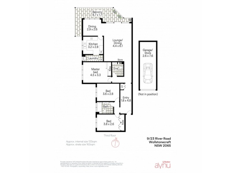 9/23 River Road, Wollstonecraft NSW 2065 Floorplan