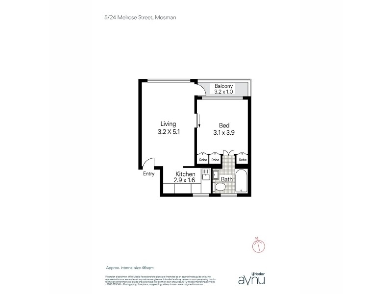5/24 Melrose Street, Mosman NSW 2088 Floorplan