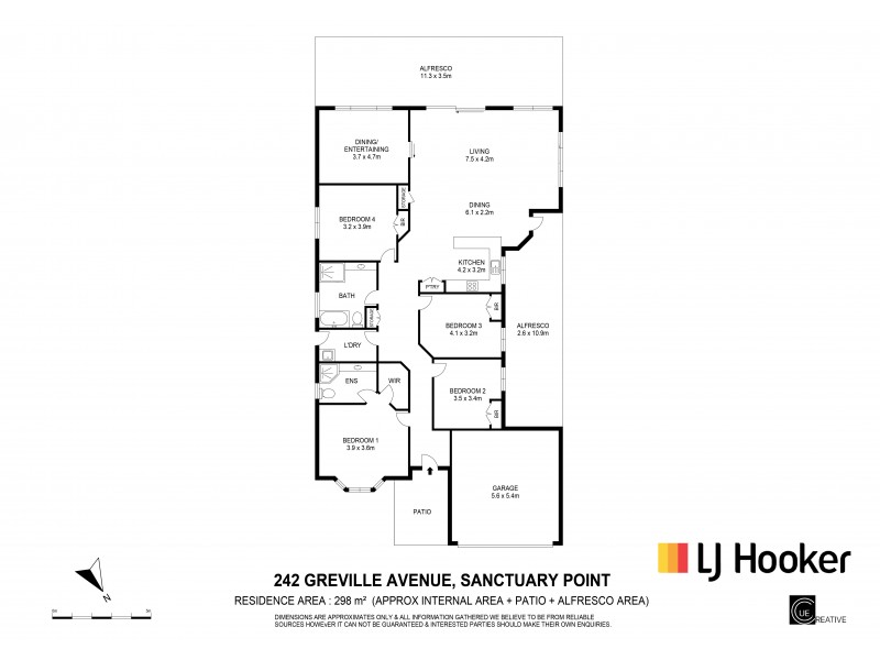 242 Greville Avenue, Sanctuary Point NSW 2540 Floorplan