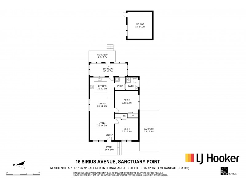 16 Sirius Street, Sanctuary Point NSW 2540 Floorplan
