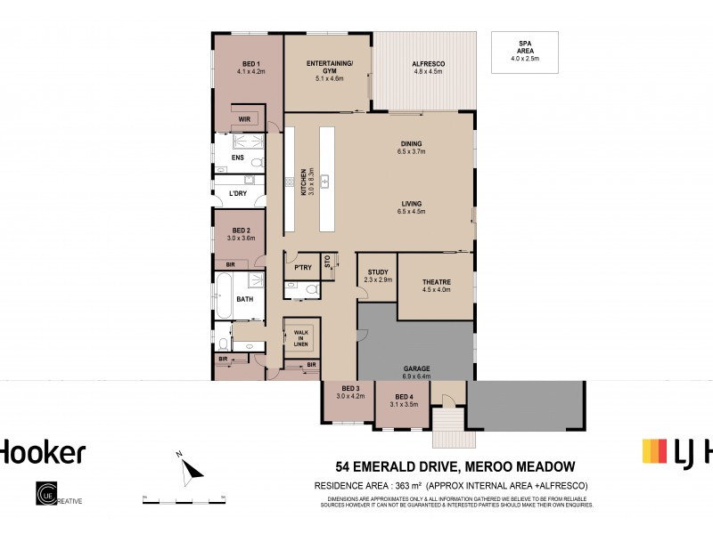 54 Emerald Drive, Meroo Meadow NSW 2540 Floorplan