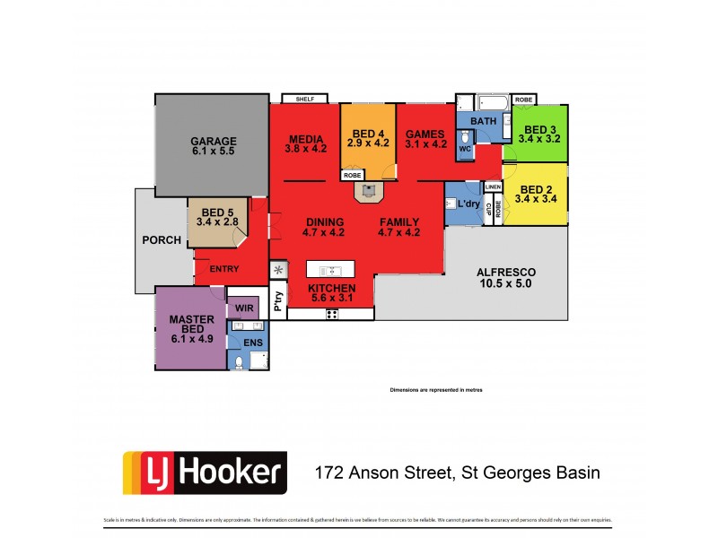 172 Anson Street, St Georges Basin NSW 2540 Floorplan